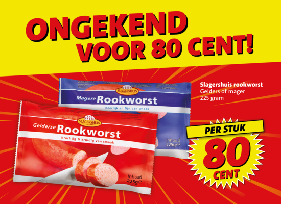 80 cent rookworst