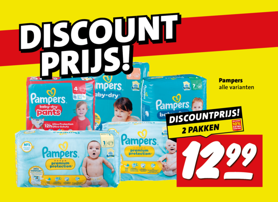 Discountprijs Pampers