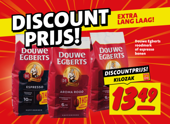 ELL Douwe Egberts roodmerk of espresso bonen